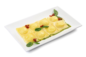 Ravioli with spinach and Rikotta