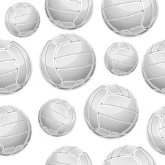 Volley Balls Seamless pattern. Vector illustration