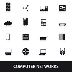 computer network icons eps10