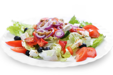 salad with fresh vegetables