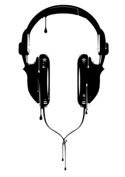 Fototapeta Painted Headphones