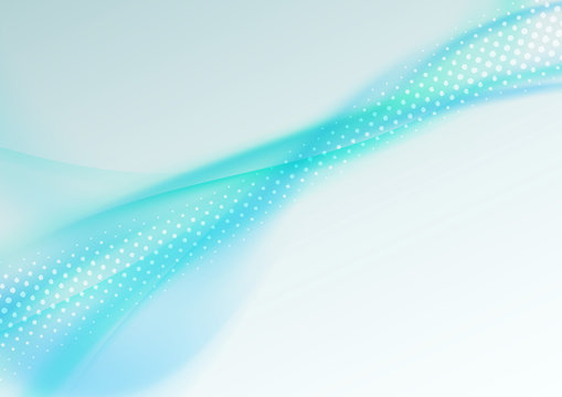 Transparent green blue swoosh background