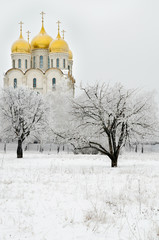 Obraz premium church in winter