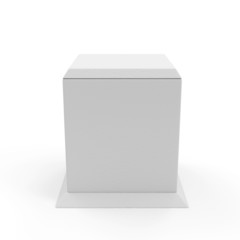 Empty Presentation Stand isolated on white background