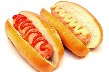 two classic hot dog