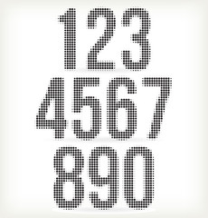 Numbers halftone