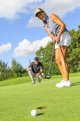 Deurstickers Veel plezier met golfen © ARochau