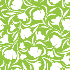 Floral seamless pattern. Vector illustration.