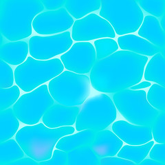 Seamless pattern of blue water in pool.Vector illustration