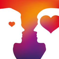 Illustration verlieben