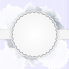 Purple postcard template