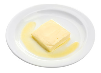 Tasty butter isolated on white