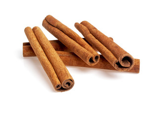 Cinnamon isolated on white background