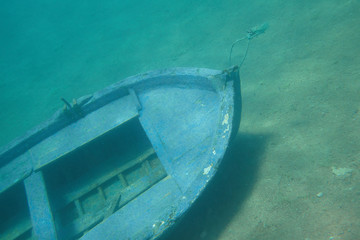 boat from underwater