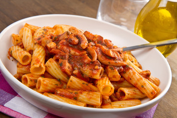 Pasta with octopus