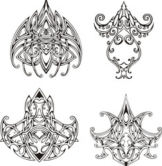 Symmetrical knot tattoo designs