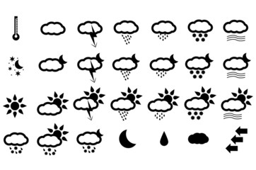 Weather icons - vector