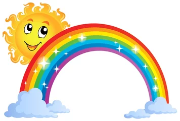 Cercles muraux Pour enfants Image with rainbow theme 8