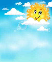 Sun on sky theme image 2