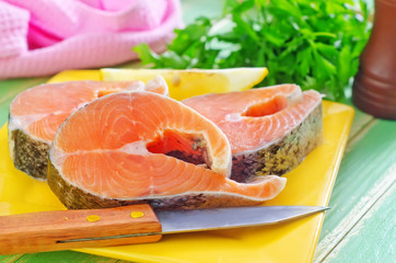 raw salmon