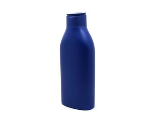 Dispenser Pump Cosmetic Or Hygiene Blue, Plastic Bottle Of Gel,