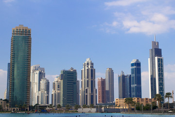 Fototapeta na wymiar Dubai skyscrapers cityscape