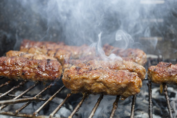 meat on grill