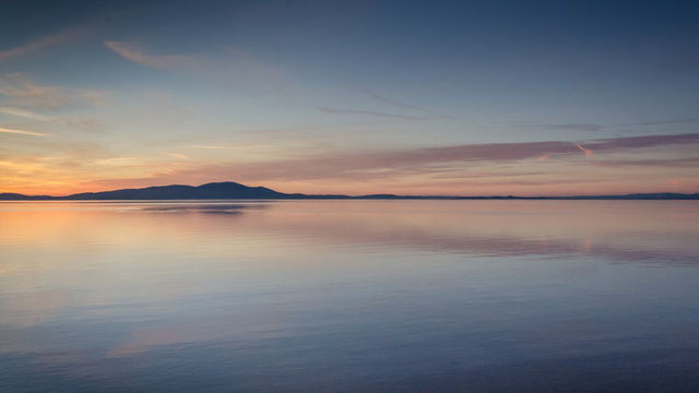 Silloth Sunset looking over the Solway Firth