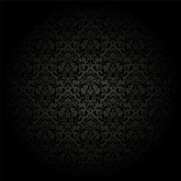 damask pattern. vector seamless wallpaper. flower background