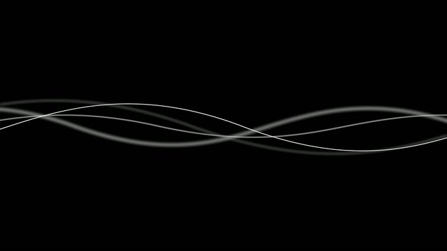 Infinity Loop Lines Elegant Titles Presentation black wight mask