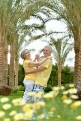 Fototapeta premium Senior couple at the resort