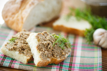 pate with bread