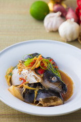 steamed Fish head soup, popular in east asia