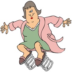 Spring ahead woman