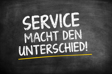 Obraz premium Service macht den Unterschied!