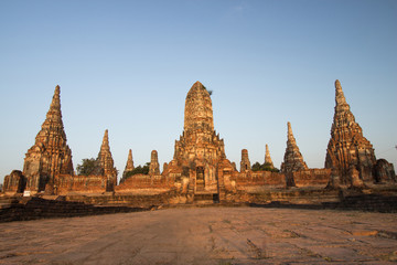 Fototapeta premium Chaiwatthanaram Temple in Ayutthaya in Thailand