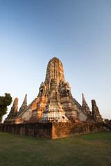 Chaiwatthanaram Temple in Ayutthaya in Thailand