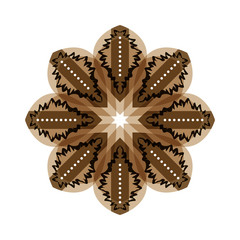 flower pattern, brown. vector