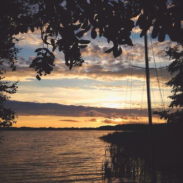 Fototapeta Zachód nad jeziorem
