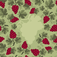 Background design with grapes.