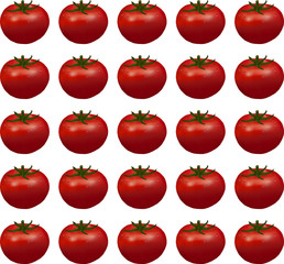 background of red ripe tomatoes