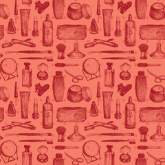Cosmetics And Beauty Seamless Pattern