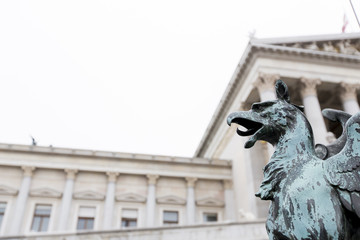 Parliament building in Vienna, Austria