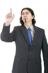 business man portrait on a white background