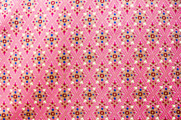 popular batik sarong pattern background in Thailand, traditional