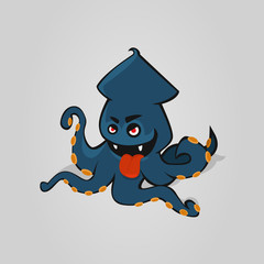 Naklejka premium Scary Octopus