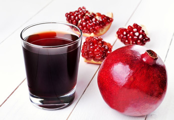 Pomegranates and pomegranate juice