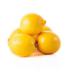 lemons isolated on white