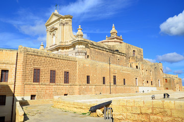 The Citadel fortress on island Gozo,Europe