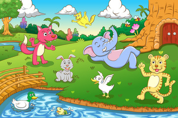 animal in the jungle.